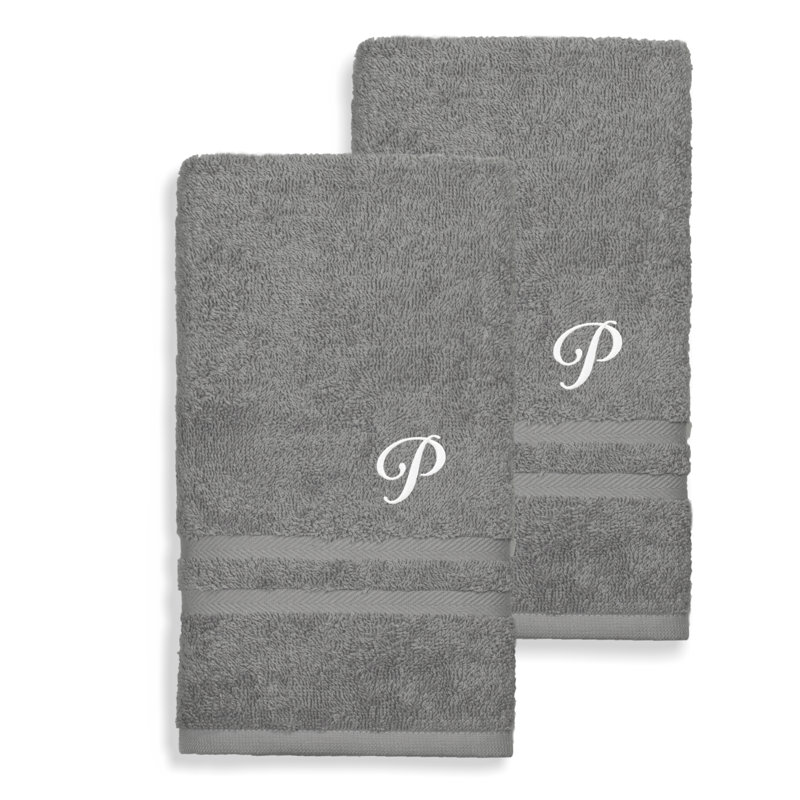 Débarbouillette 100% coton Denzi, P, Gris foncé