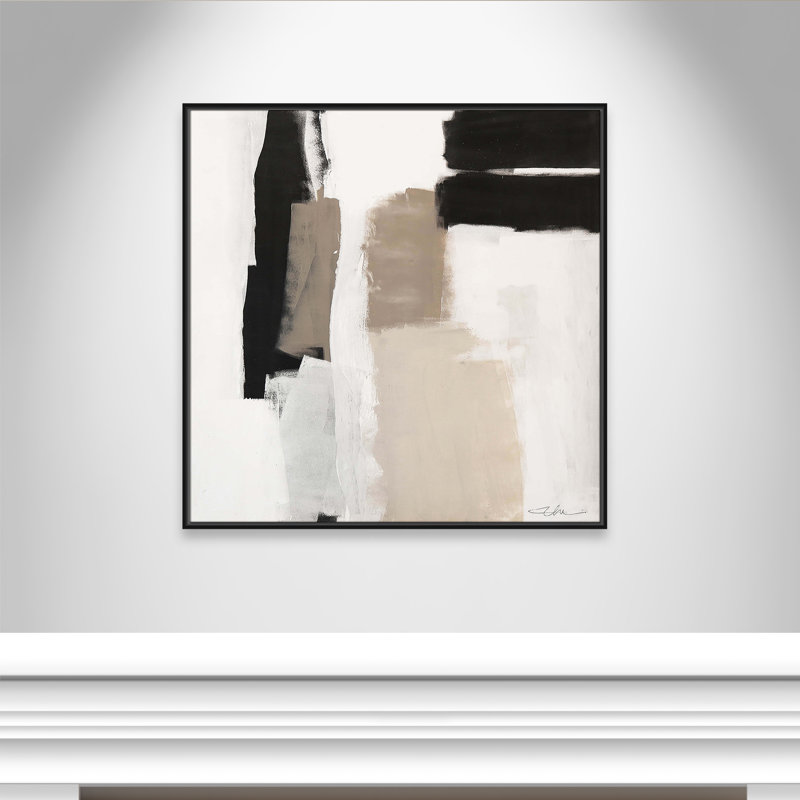 Earth Scapes II-A Print by Casa Fine Arts, 37.5" H x 37.5" W x 2" D, Black Floater Framed