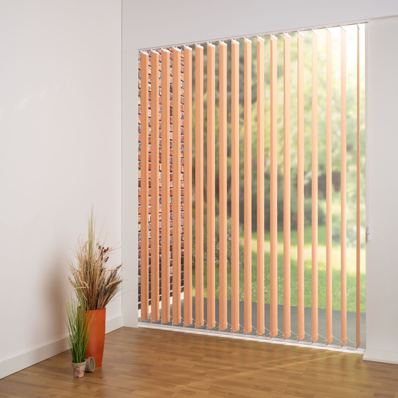 Blackout Vertical Blind, 180cm L x 180cm W, 12.7cm, Terracotta