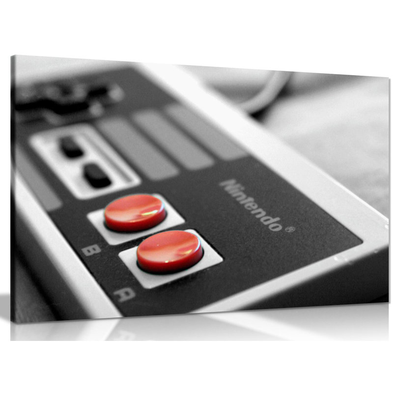 NES Gaming Controller - Wrapped Canvas Print, 41cm H x 61cm W