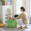 Repose-pieds rembourré avec tabouret de coiffeuse en velours pour le salon-383603949