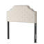 Tête de lit tapissier en tissu pour lit grand et grand lit, bouton avec décoration en point de diamant tendance, motif de garniture cloutée élégante,-413804150