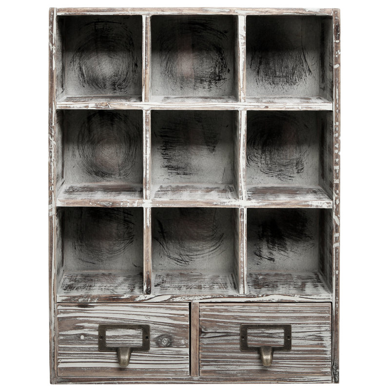 9 Piece Cube Shelf, Brown