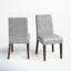 Chaise d'appoint rembourrée en lin Swanscombe