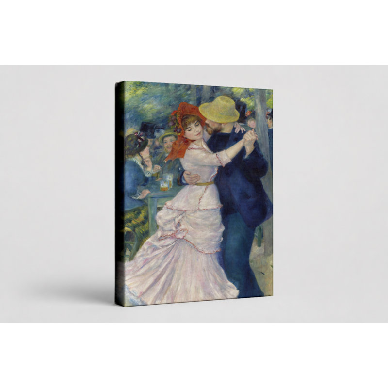 «Dance at Bougival» (1883) - Portrait, art mural sur toile, 14" W x 11" H