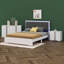  Ensembles de chambre à coucher 4 pièces pour grand lit Cyinthia avec tables de chevet et commode en miroir-2087061085