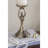 D4.5X9.5" Gold Aluminum Pillar Holder With Abstract Lady Design