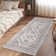 Medallion Non Slip Washable Rug(Brown)