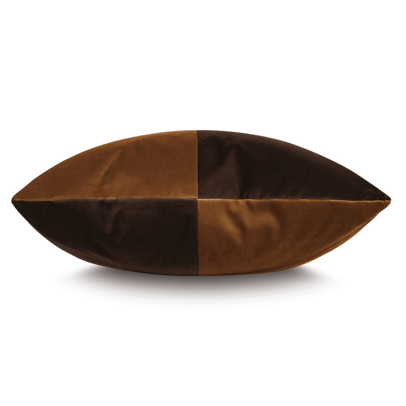 Studio 773 Lifestyle Velvet Square Pillow Cover & Insert, Gold/Brown