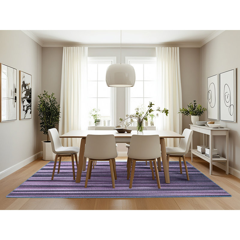 Tapis mauve en laine, Rectangle 7 pi x 10 pi