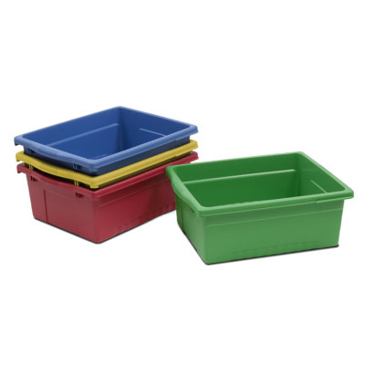 4 Compartment Plastic / Acrylic Cubby Bin