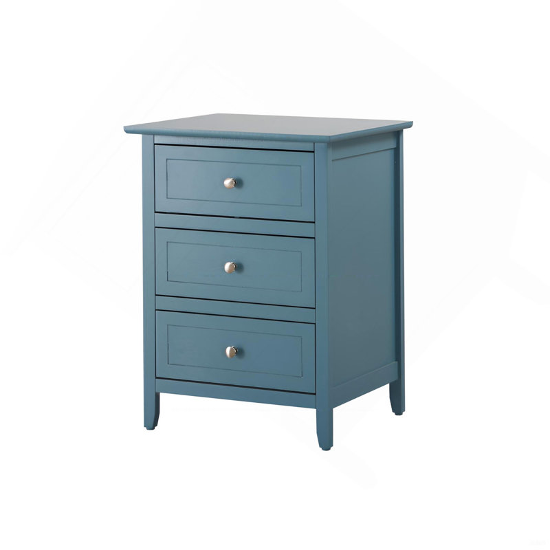 Teal Accent Nightstand For Modern Bedrooms, Teal
