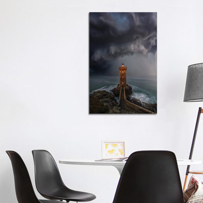 Lighthouse Downpour by Brent Shavnore - Wrapped Canvas Gallery-Wrapped Canvas Giclée