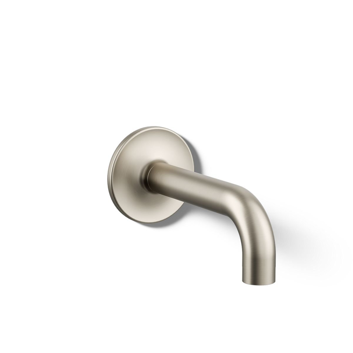 Purist Wall Mounted Tub Spout, Vibrant Brushed Nickel