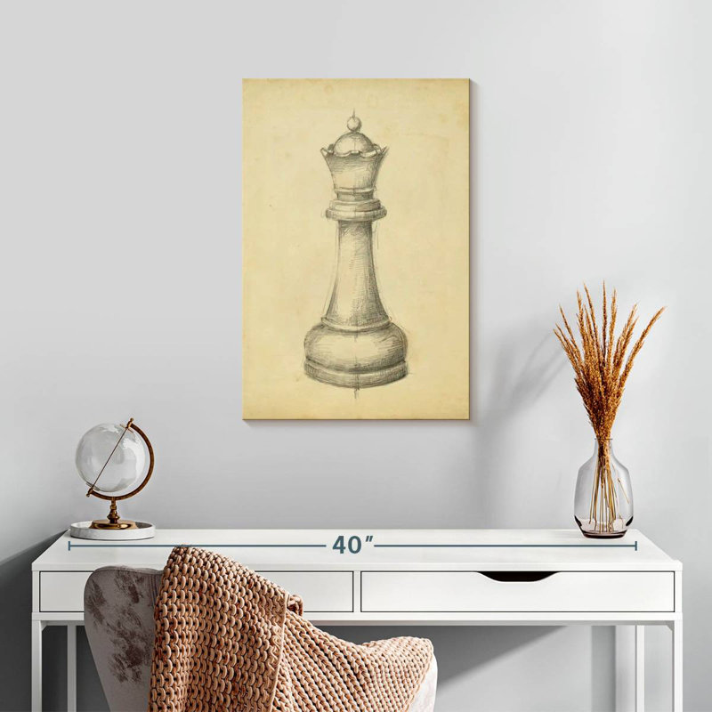 Senne Antique Chess III, 24" H x 16" W