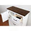 Commode en métal de style transitionnel moderne 1Pc avec quatre tiroirs et une planche de style armoire