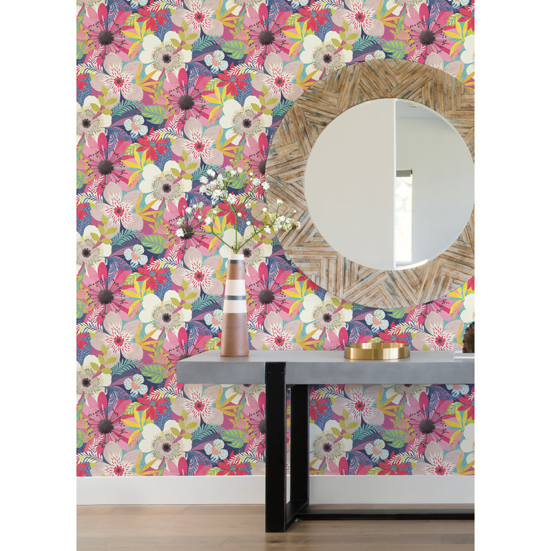 Rouleau de papier peint, Rose