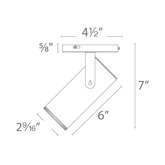 Silo Glass LED Spotlight, Brushed Nickel, 4000K 