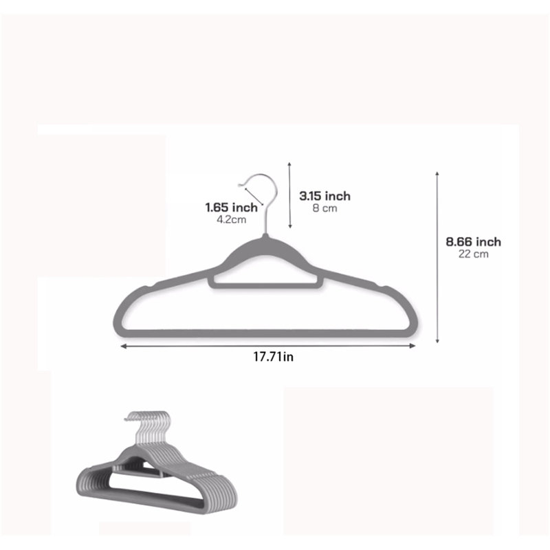 Cintre en plastique ABS, 50