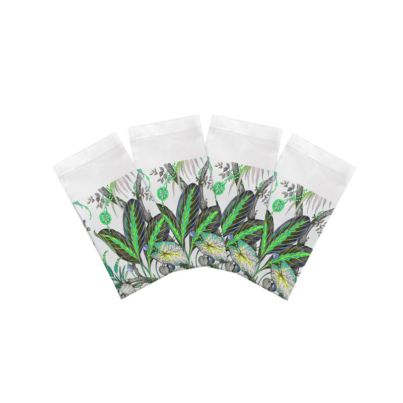 Amazonia Cotton Sateen Dinner Napkins, Tourmaline
