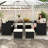 Elanya 8 - Person Patio Dining Set with Rectangular Table , Cushions Included