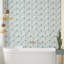 Carreau de mosaïque pelez et collez en PVC 27 po x 46 po