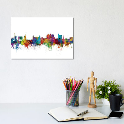 Fayetteville, Arkansas Skyline by Michael Tompsett - Wrapped Canvas Gallery-Wrapped Canvas Giclée