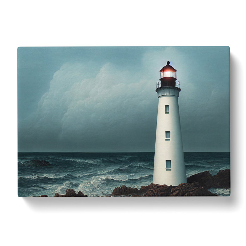 Compelling Lighthouse - Wrapped Canvas, 35cm H x 50cm W x 3cm D