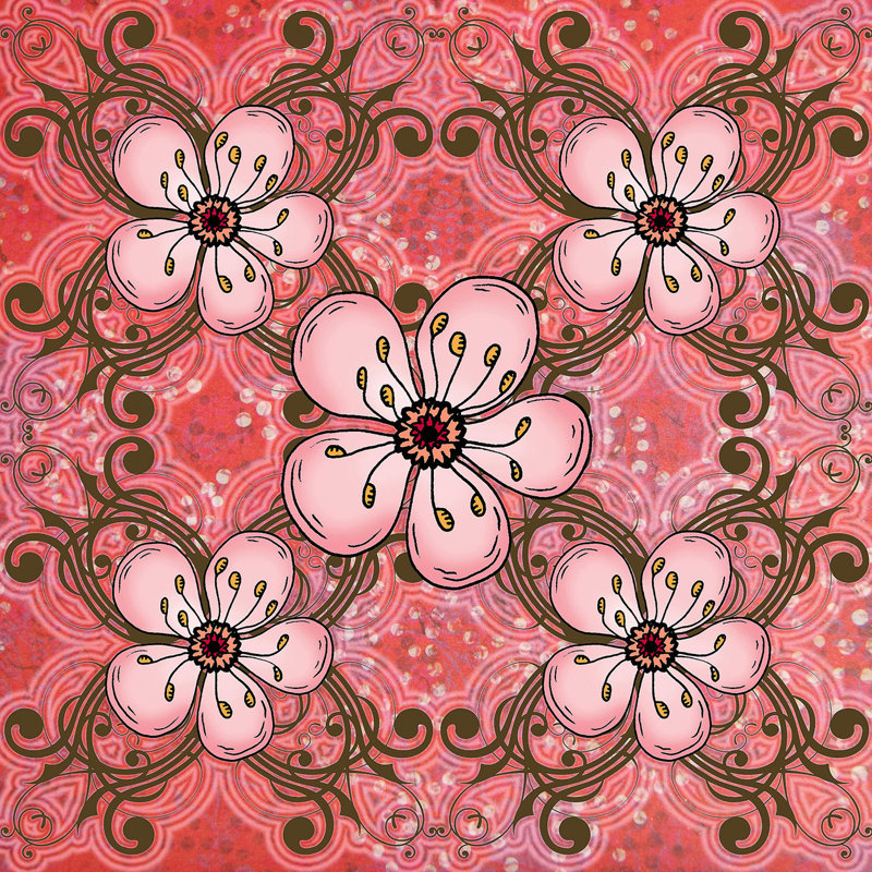 Ensemble de housse de couette en microfibre DiaNoche par Diana Evans - Pretty in Pink 2