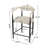 Kyra 5-Piece Mid-Century Modern Counter Height Bar Set With Metal Accent Upholstered Stools-122903944-122903946