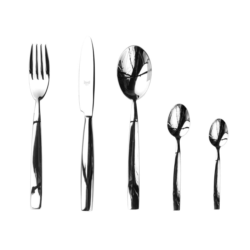 Ensemble de couverts Med méditerranea - 30 pièces - Acier inoxydable, Argent argent
