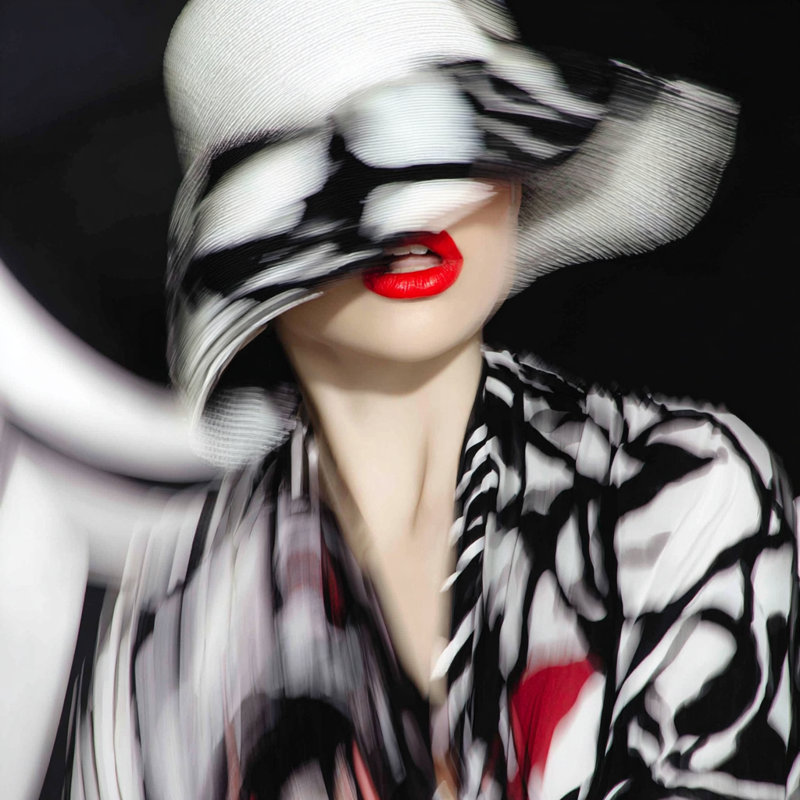 Zebra Chic in Motion Wrapped Canvas Wall Art, 20"W x 20"H x 1.5"D