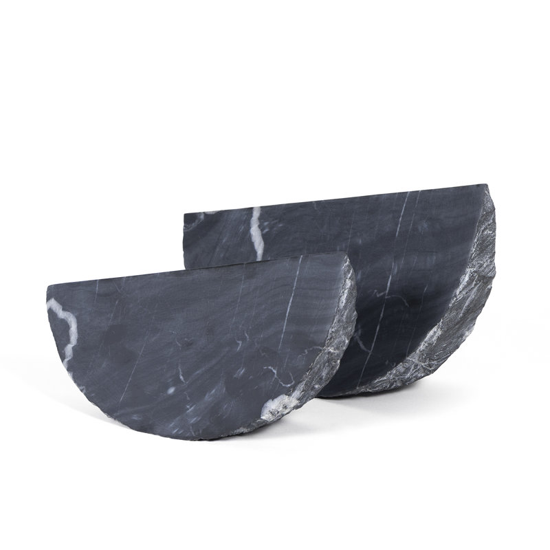 Terra Marble Accessory Small (Black), 6" H x 10" W x 3.5" D