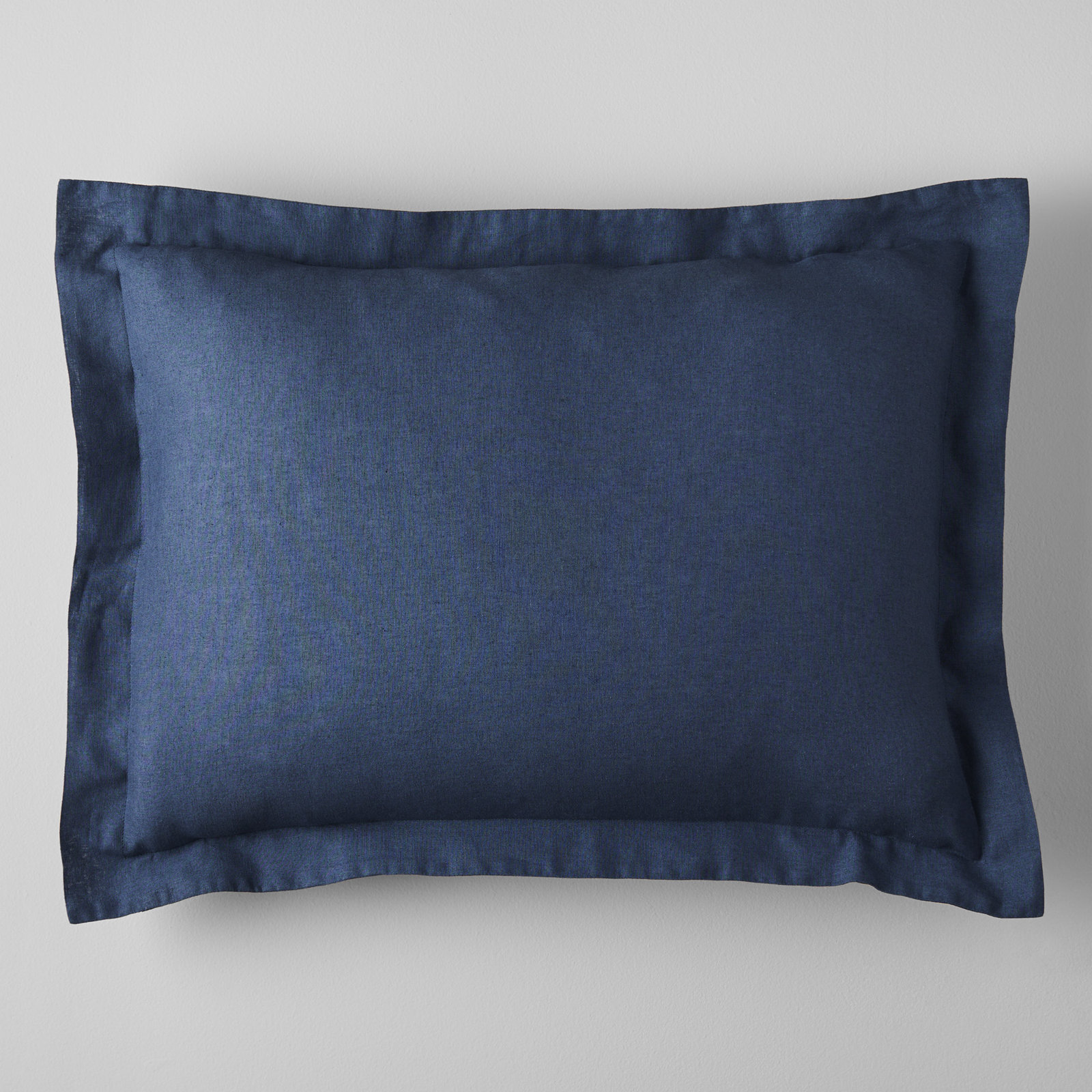 Jeffen Linen Blend Duvet Set, King / Cal King Duvet Cover + 2 King Shams, Midnight Navy