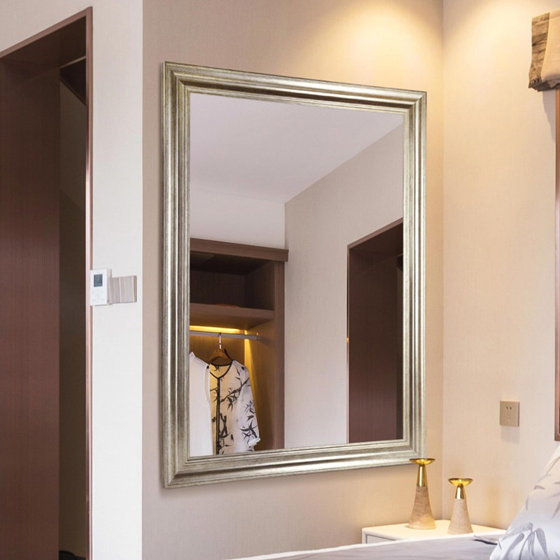 Nohemi Wood Flat Wall Mirror