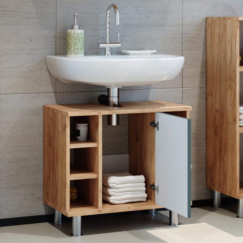 Birkhild 60Cm W x 44Cm H x 32Cm D Back to Wall Toilet Unit