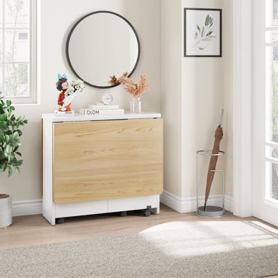 Extendable Oak Solid Wood Base Dining Table