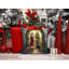 Coussin Doberman Pinscher and Santa Claus-101410309