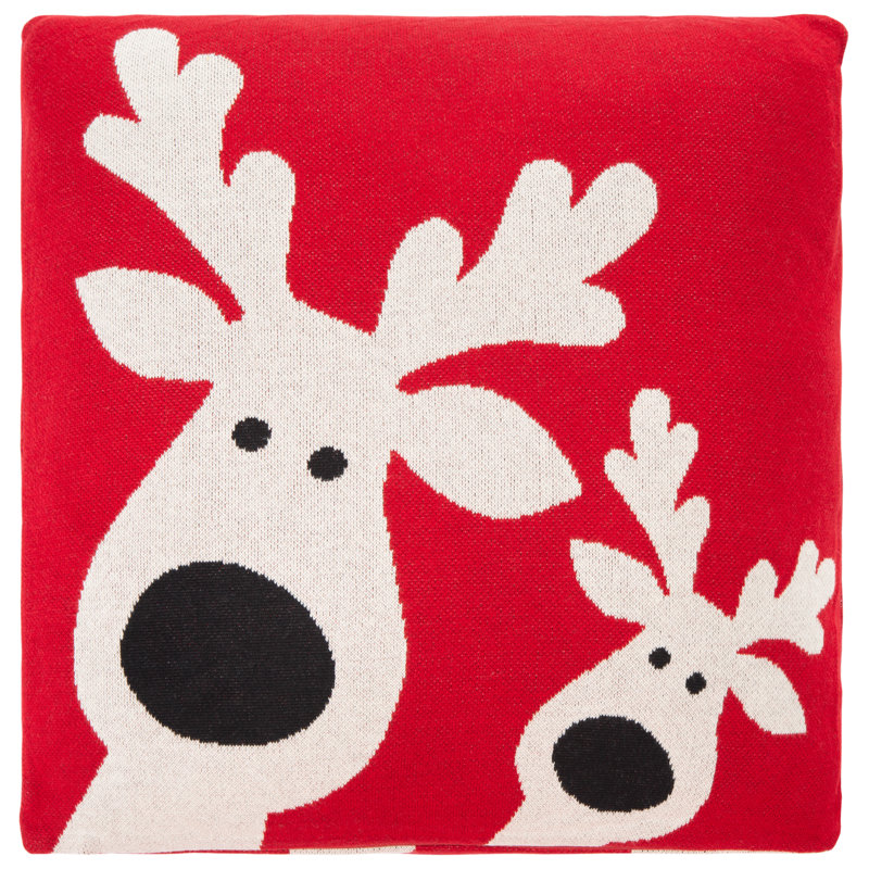 Cotton Reversible Throw Pillow