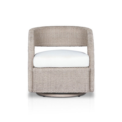 Chaise de patio pivotante avec coussins Maxille