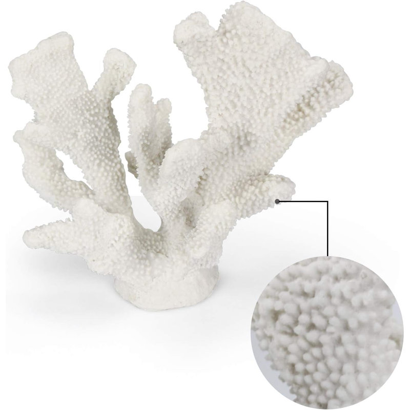 Statue de corail artificiel blanc