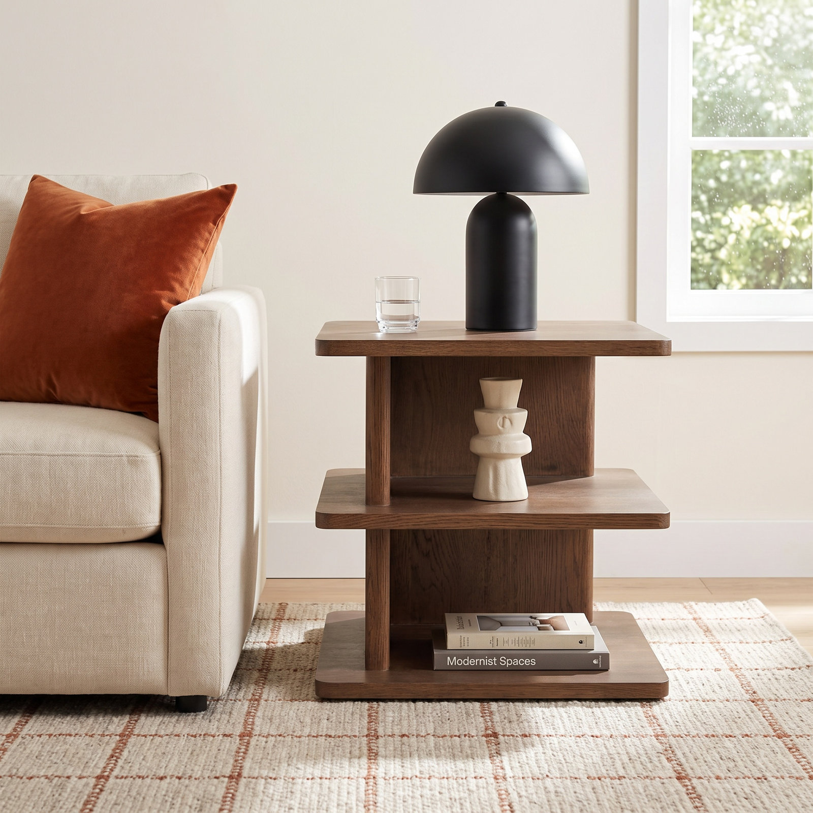 Andre 22" Oak End Table, Brown
