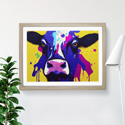 Cow Splash Vol.4 Abstract - Single Picture Frame Print