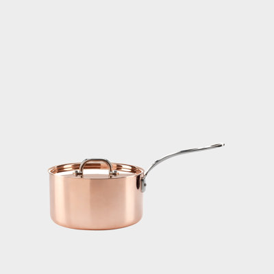 Samuel Groves Copper induction saucepan, with lid