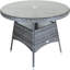 Dining Table with Wicker Base