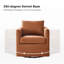 Fauteuil demi-tonneau pivotant de style moderne l 29 po Nicha-1351254965
