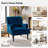 Jakub 28.5" W Velvet Upholstered Tufted Armchair with Nailhead Trim -39956707