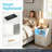 2-Drawer Nightstand with Wireless Charging & Motion-Sensor LED Light