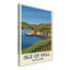 Isle Of Mull, Scotland - Romantic Travel Poster Of Tobermory Harbour And Hebridean Highlands. Giclee Print On Wrapped Canvas. Wall Art, Home Decor - Natural Landmarks, Scotland - Wrapped Canvas Print-426308591