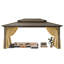 Pavillon de jardin rigide 10 x 12 avec toit double en acier galvanisé, pavillon de spa （3,0）-108648737